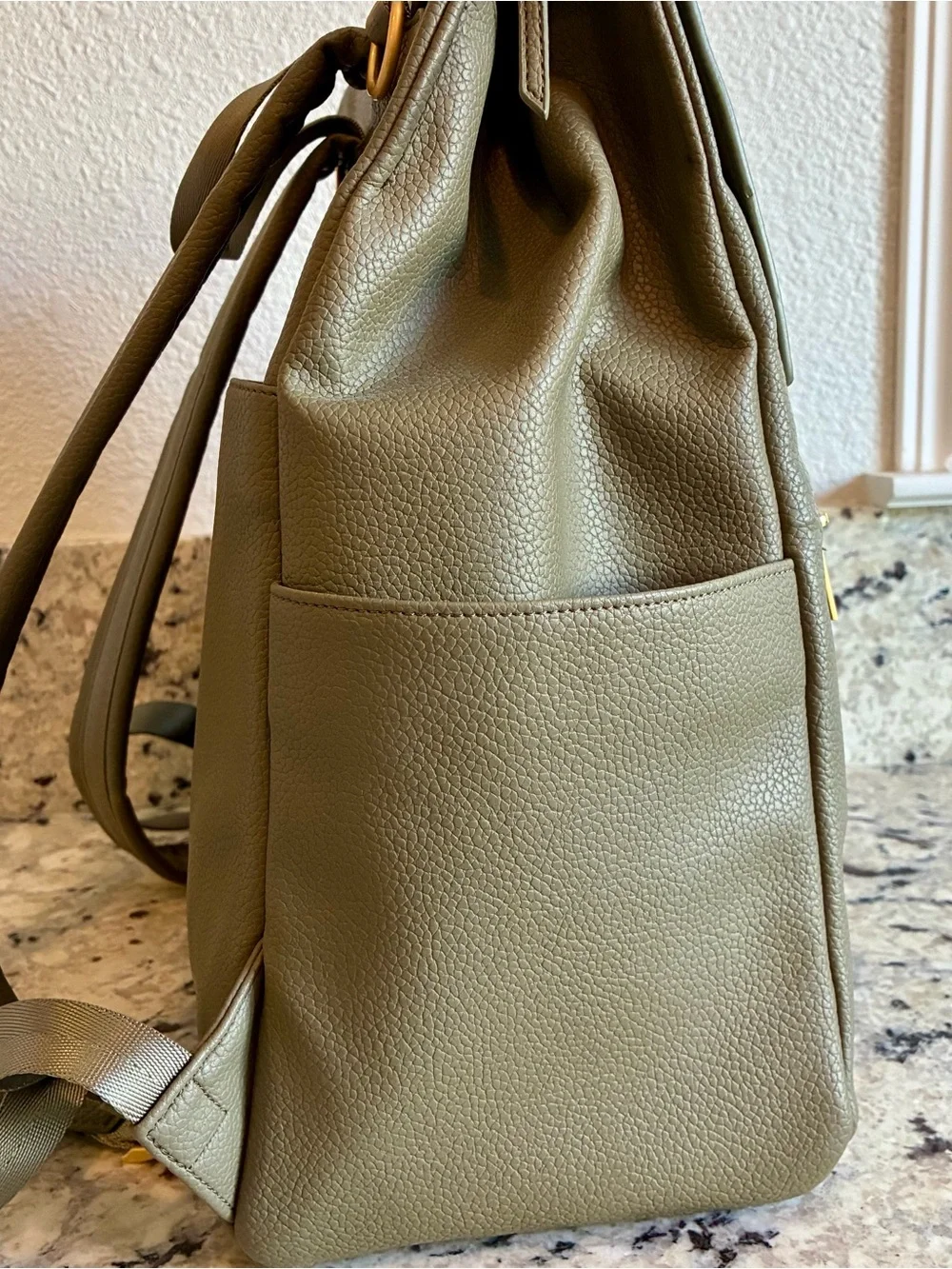 Freshly Picked Convertible Classic Sage Green Diaper Bag ll Backpack